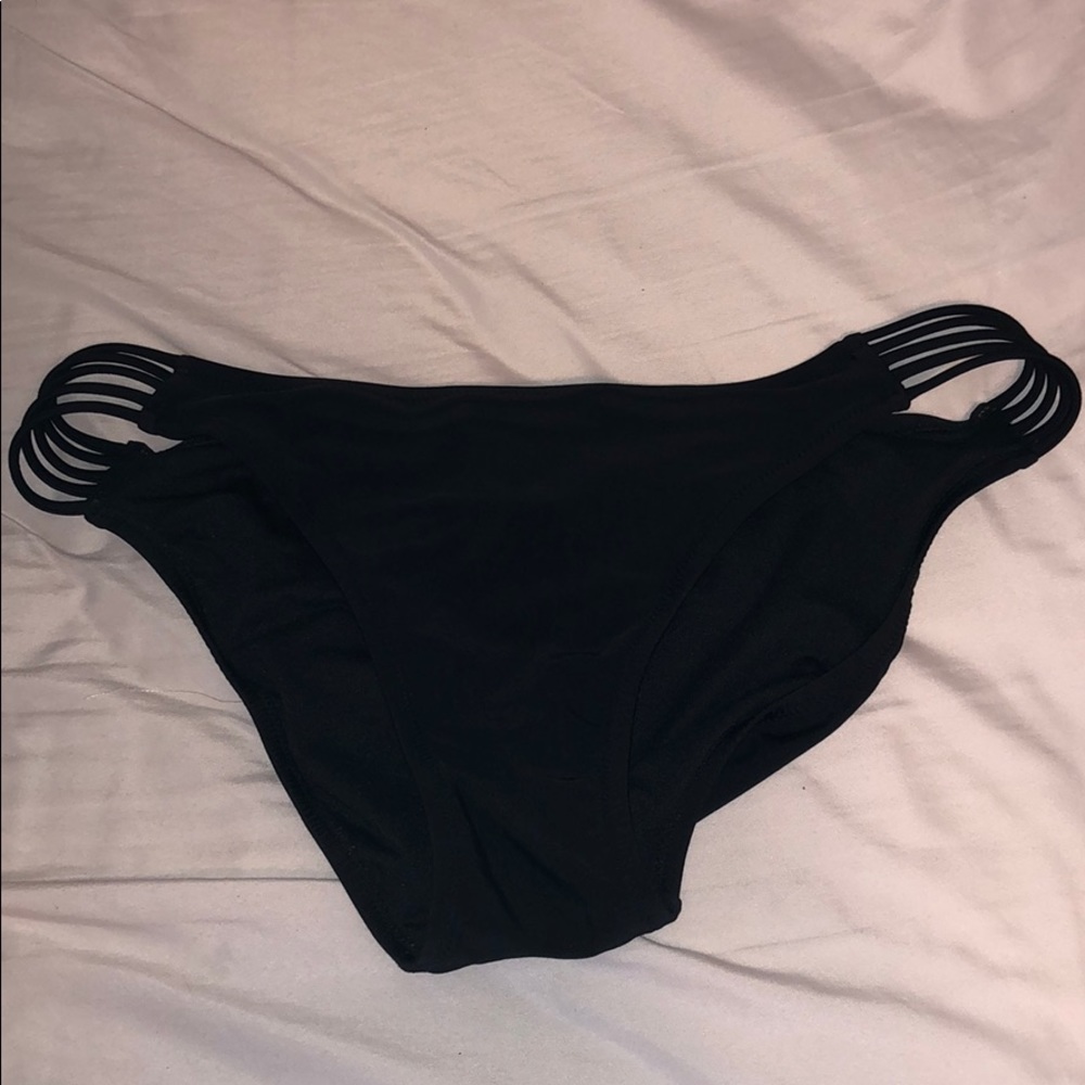 Strappy Black Bikini Bottoms